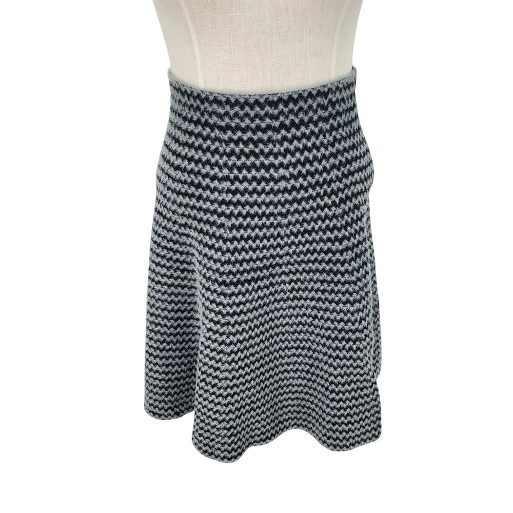 Vila Milano A-line Sweater Skirt Pull On Black White Womens M New‎ Without Tags